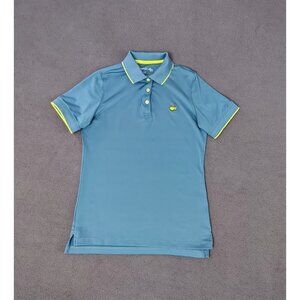 Masters Magnolia Lane Tech Women's Polo Sz (XS) 50+Upf Blue Short Sleeve Augusta
